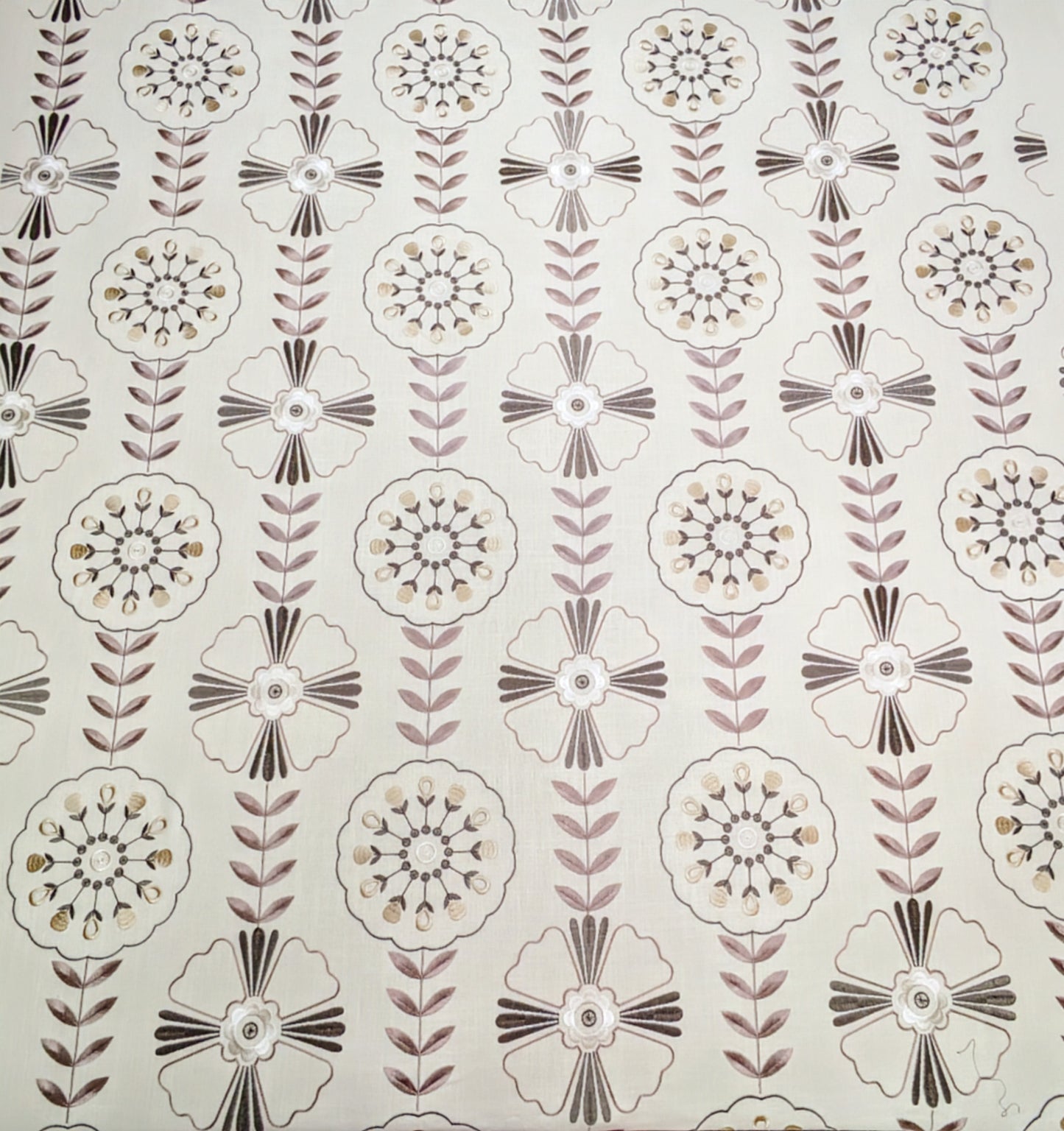 Mandana by Clarke & Clarke - Embroidered Fabric