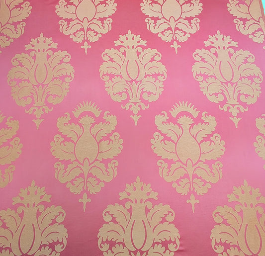 Hot Pink & Orange Damask
