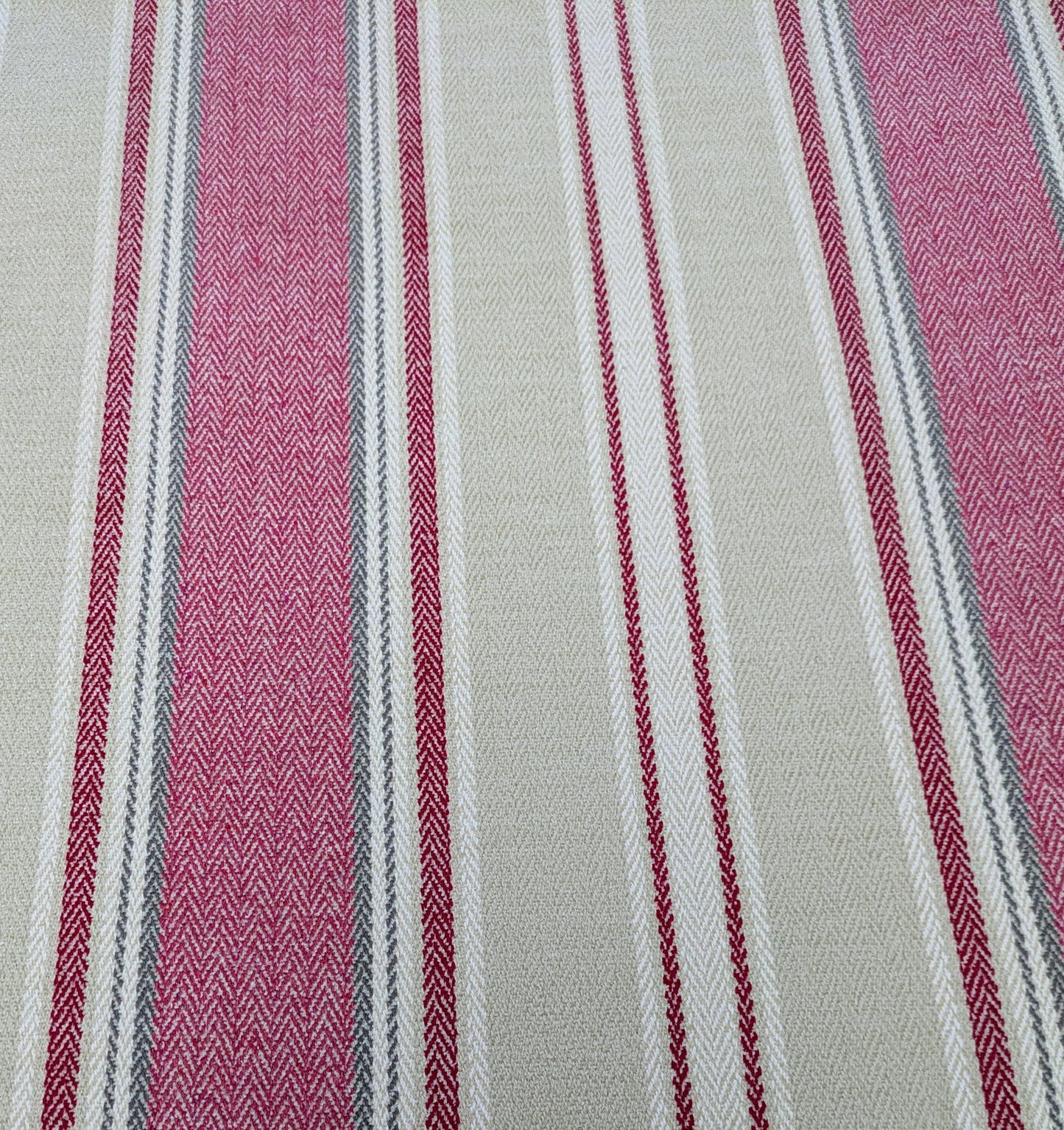 Red Stripe Upholstery Fabric