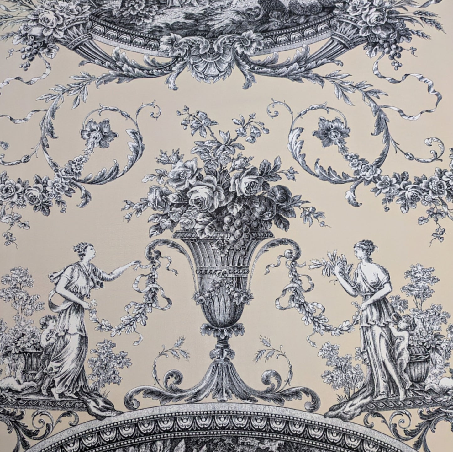 Thibaut Toile de Jouy - Biltmore - 3.8m Remnant -Discontinued Fabric