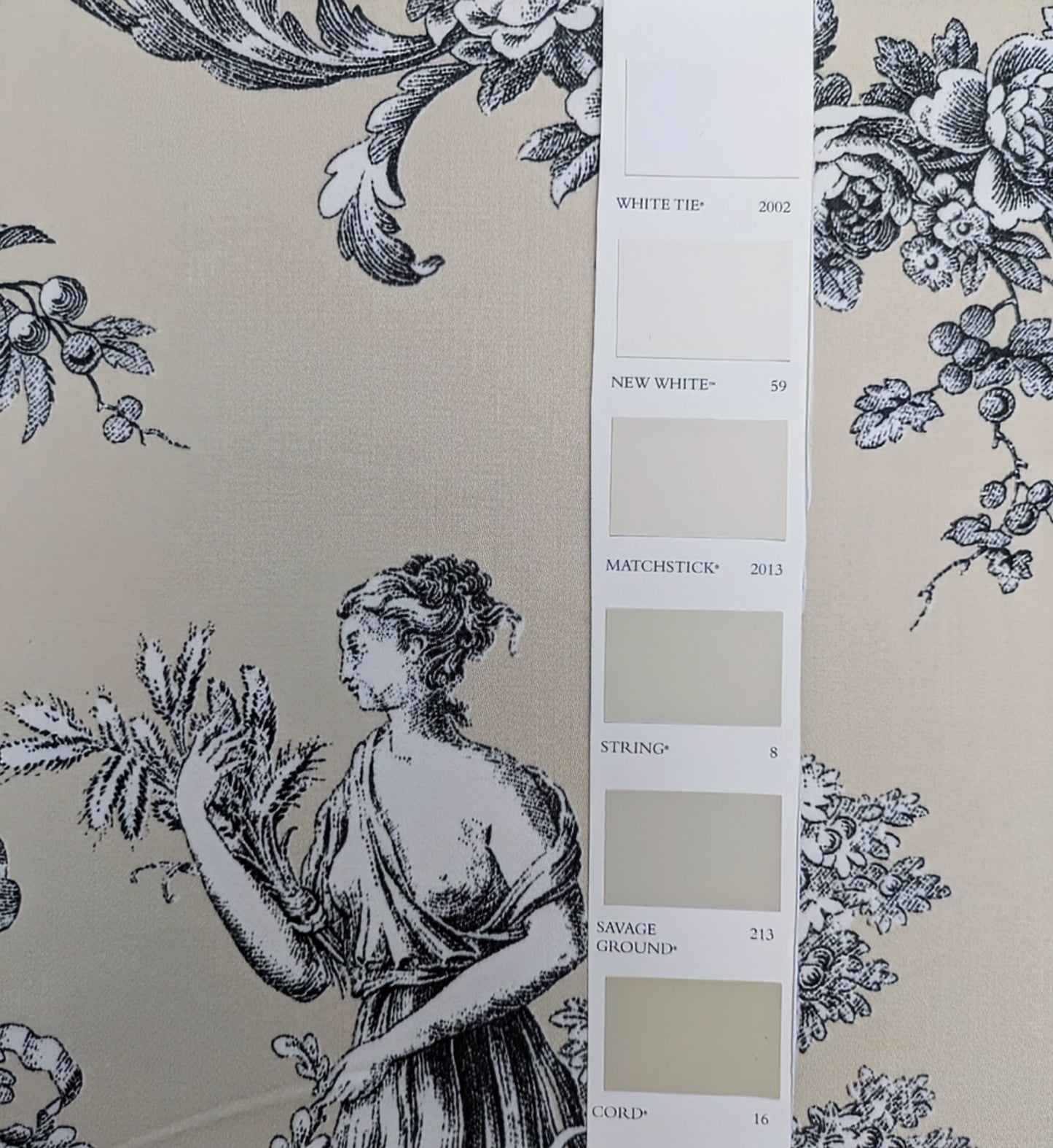 Thibaut Toile de Jouy - Biltmore - 3.8m Remnant -Discontinued Fabric