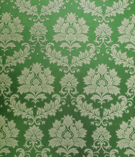 Lime Green Damask