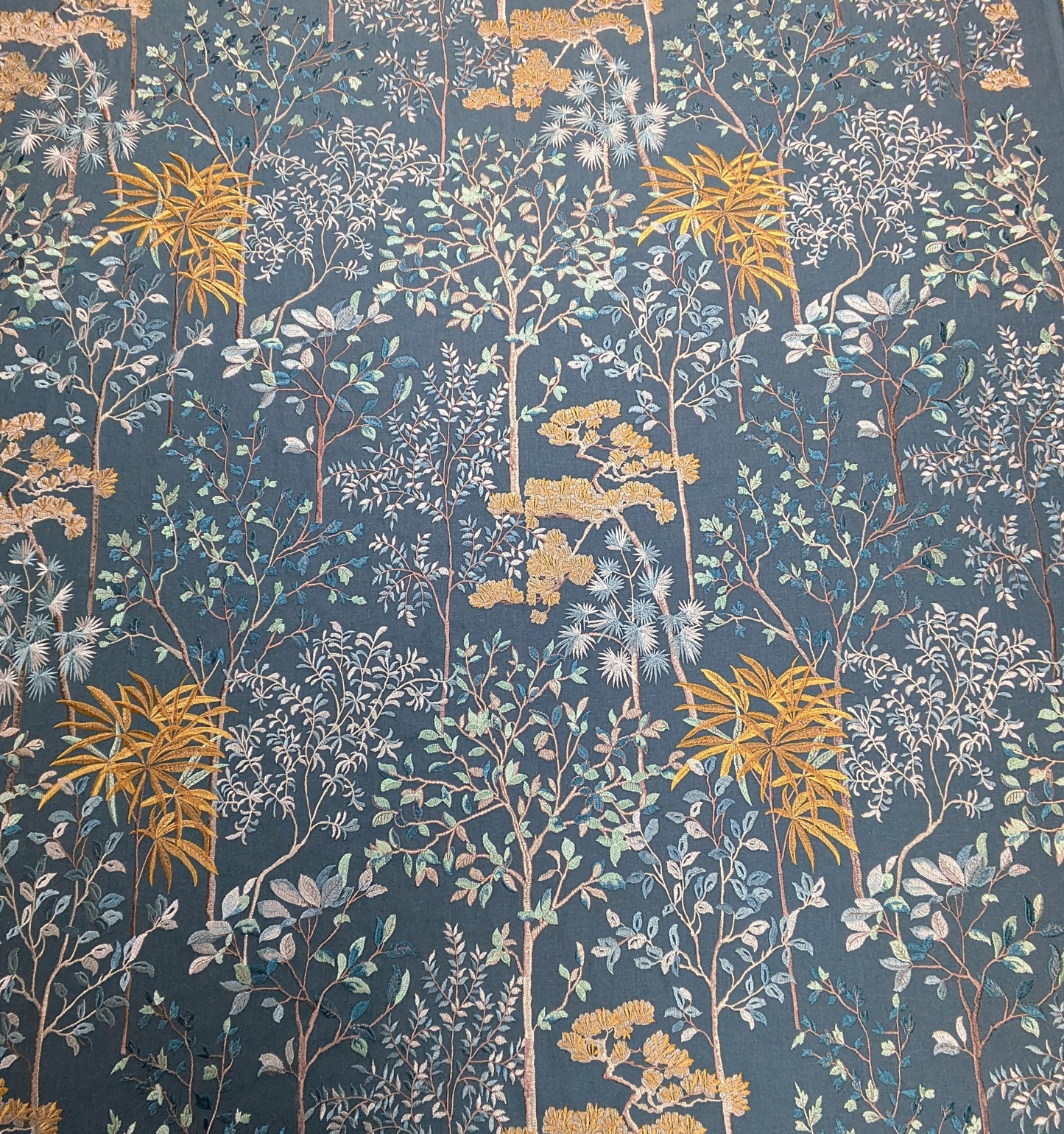 Takara by ILIV - Embroidered Fabric - Lapis Colour