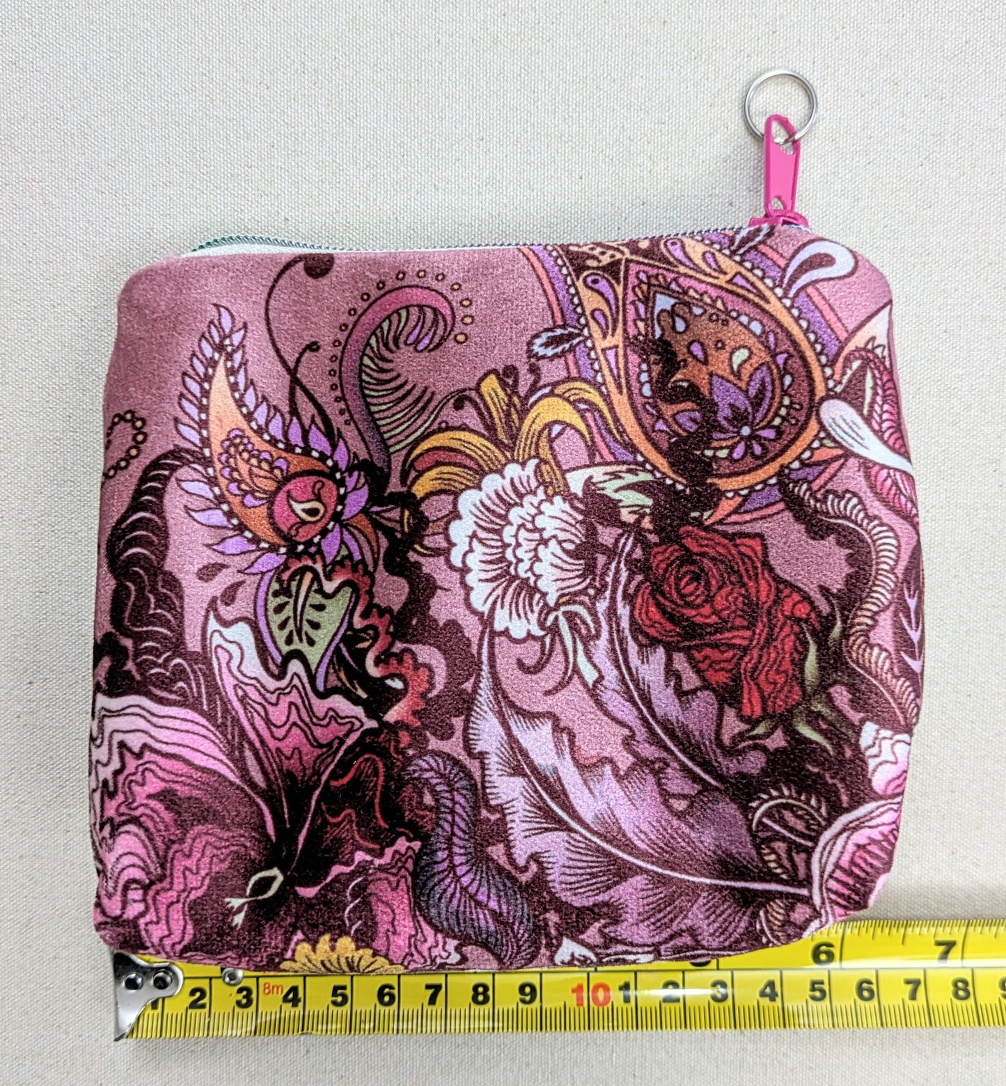 Pink Velvet Make up / Toiletry Bag - Christmas or Birthday Gift