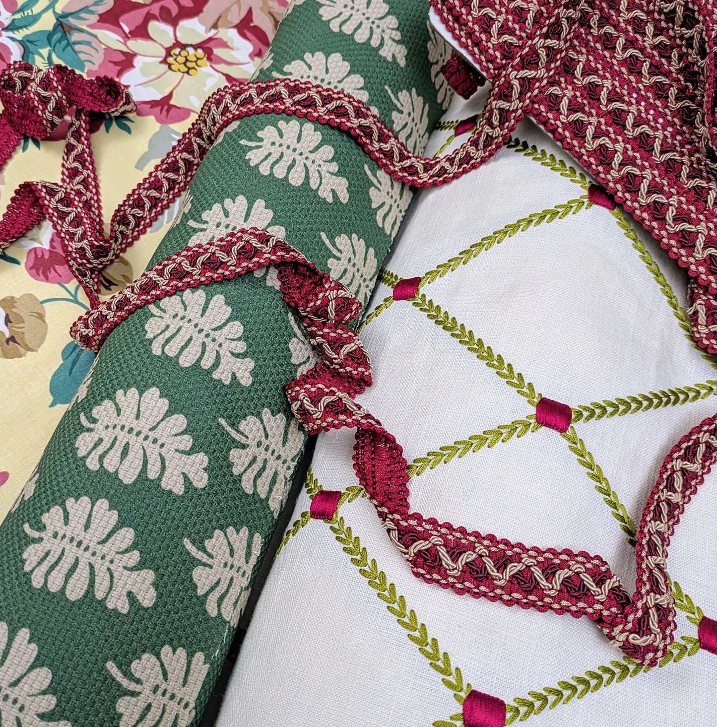 Marton by Clarke and Clarke - Embroidered Fabric - 2.3m Remnant