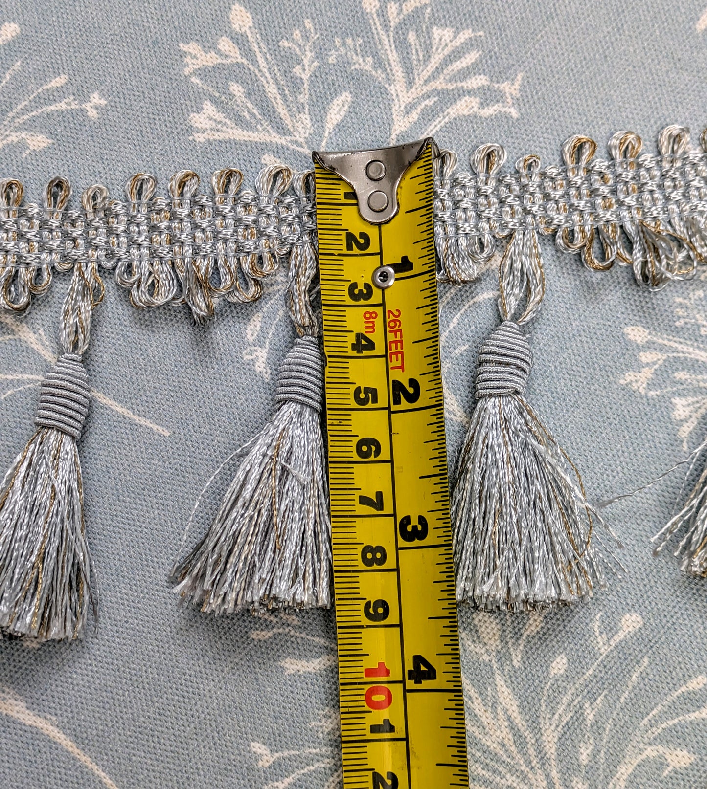 Ice Blue Tassel Fringe / Trimming for Cushions & Upholstery