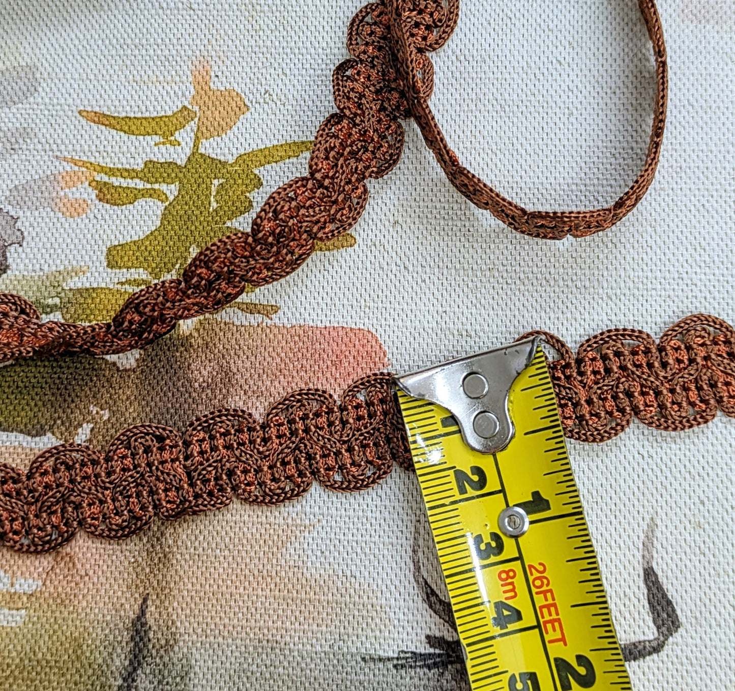 Copper / Burnt Orange Colour Braid / Lampshade trim / Soft Furnishing trim / Upholstery trim
