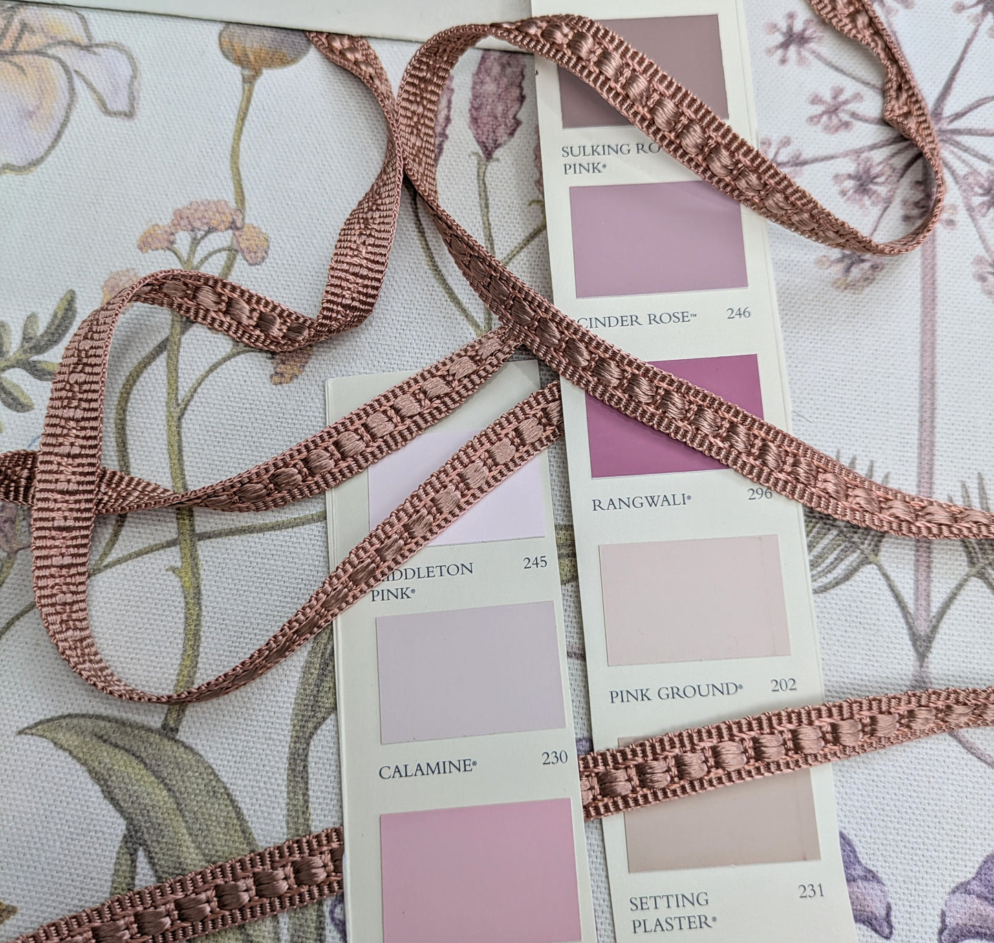 Salmon Pink Braid / Trimming for Soft Furnishings & Upholstery
