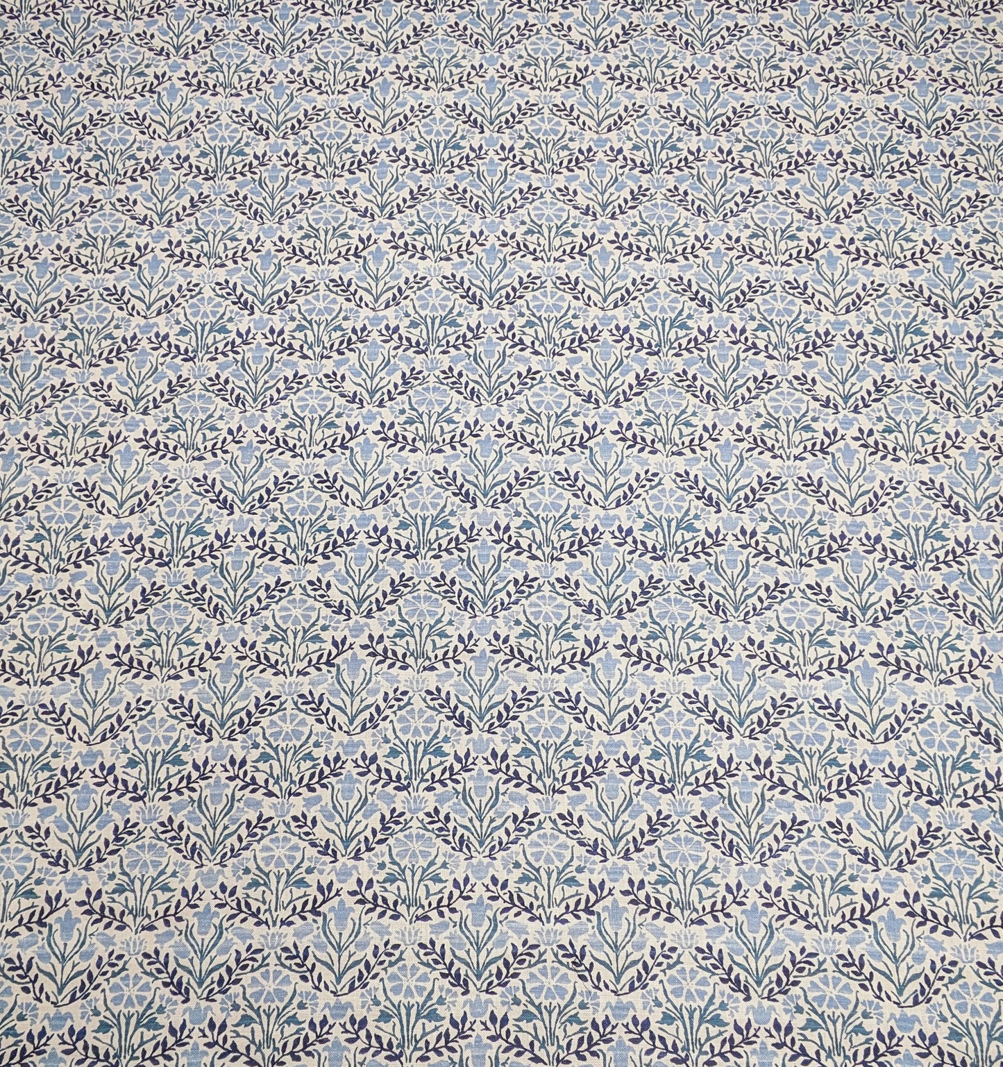 Bellflowers by Morris & Co - Mineral Blue Colour - 1.7m Remnant