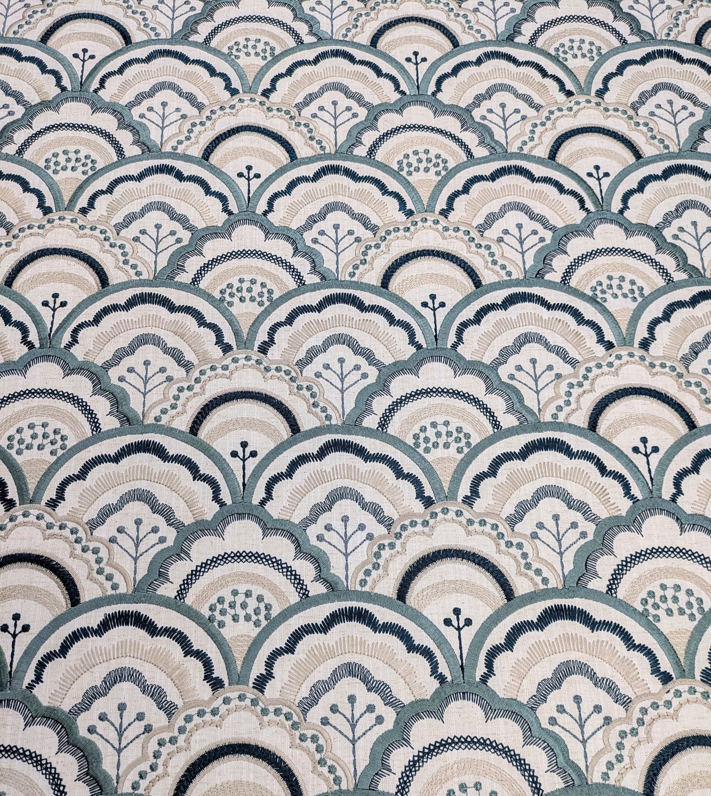 Astra by John Lewis - Embroidered Fabric - 1.2m Remnant