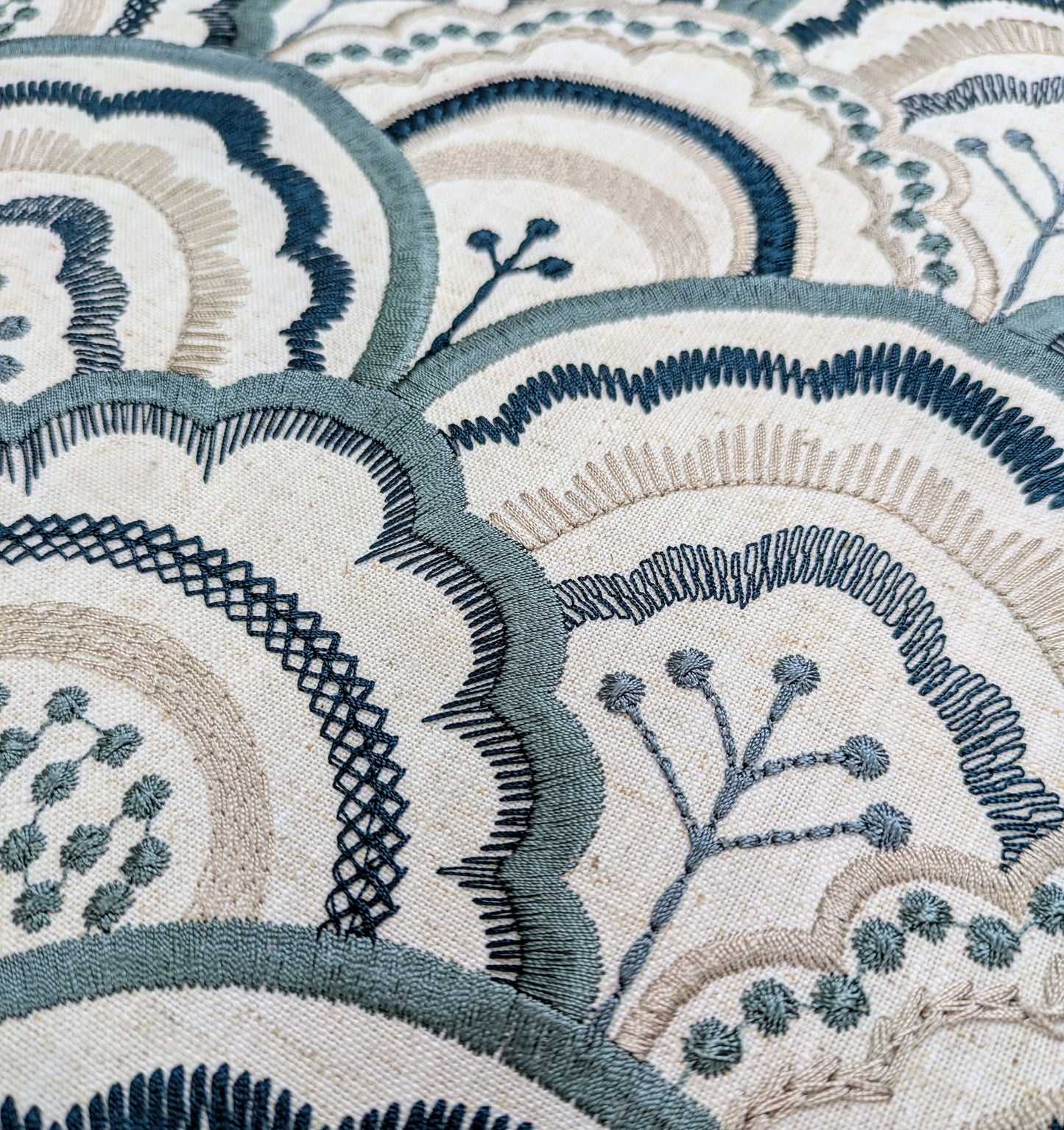 Astra by John Lewis - Embroidered Fabric - 1.2m Remnant