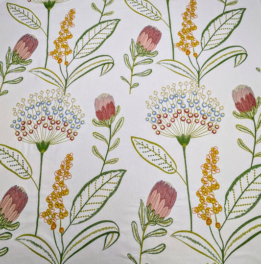 Protini by Clarke & Clarke - Embroidered Fabric -  1.5m Remnant