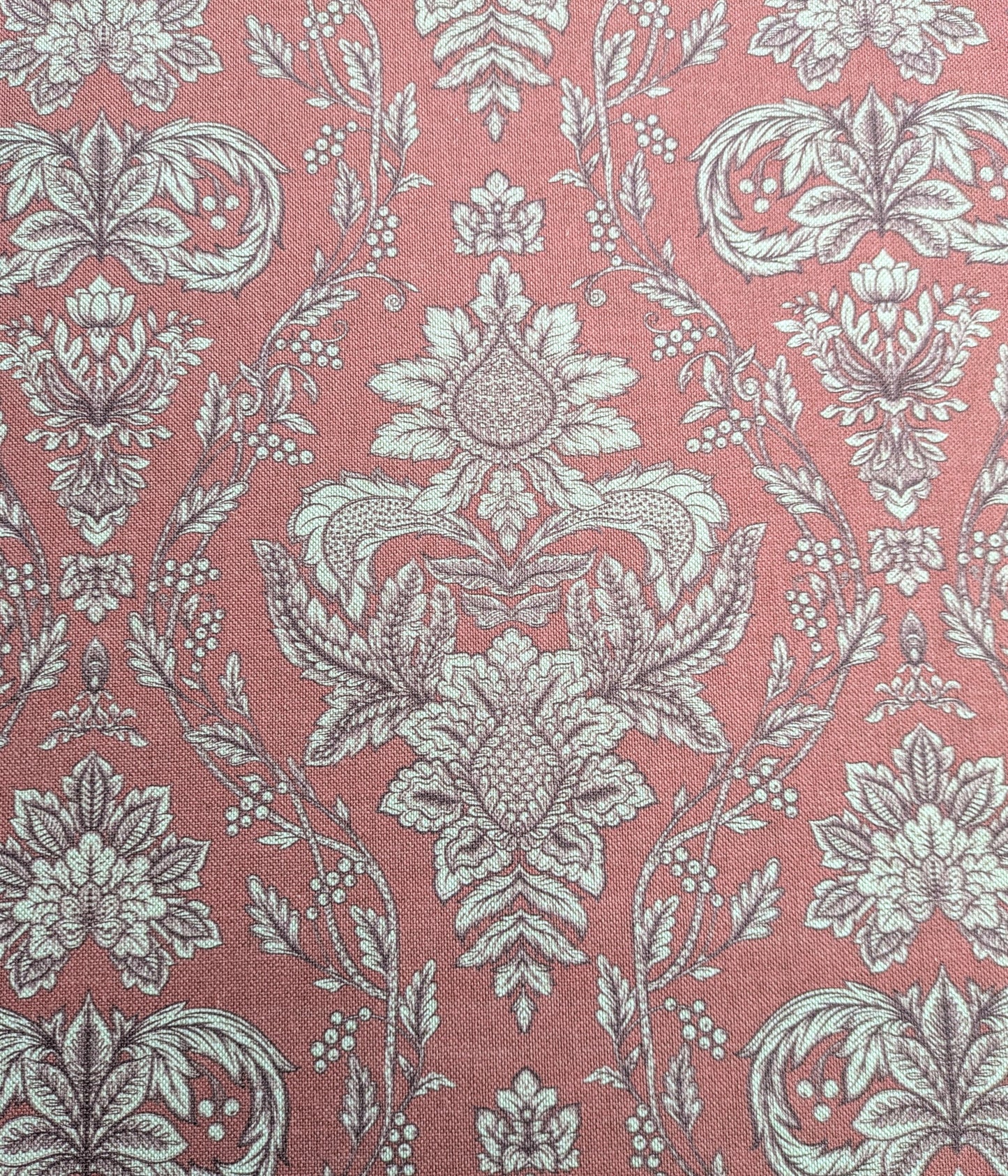Pink / Brick Colour, Victorian Style  by Art of the Loom