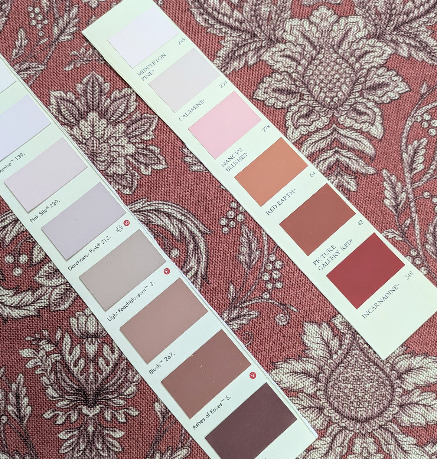 Pink / Brick Colour, Victorian Style  by Art of the Loom