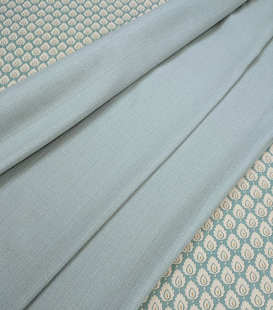 Plain Aqua Colour Fabric - Soft Furnishings & Upholstery - 2.5m Remnant