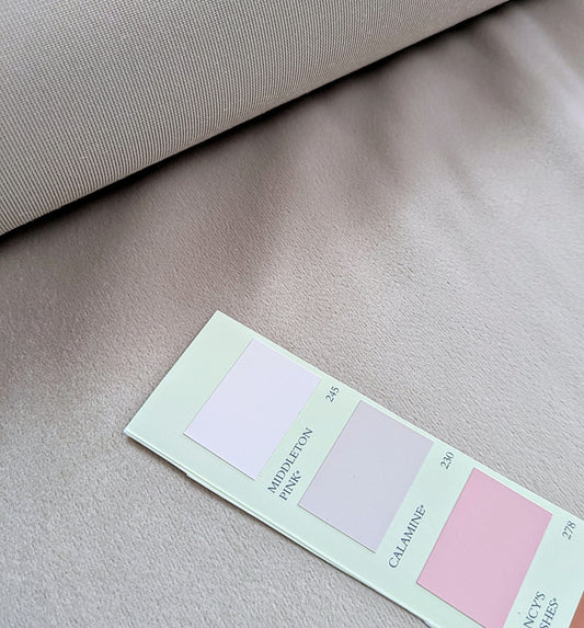 CLEARANCE - Pale Pink Velvet Fabric for Soft Furnishings & Upholstery - 3m Remnant