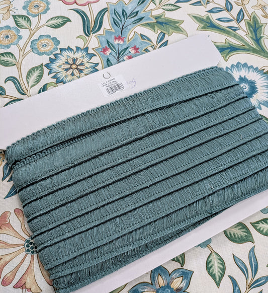 Jade Colour Ruche Fringe for Cushions, Upholstery & Soft Furnishings