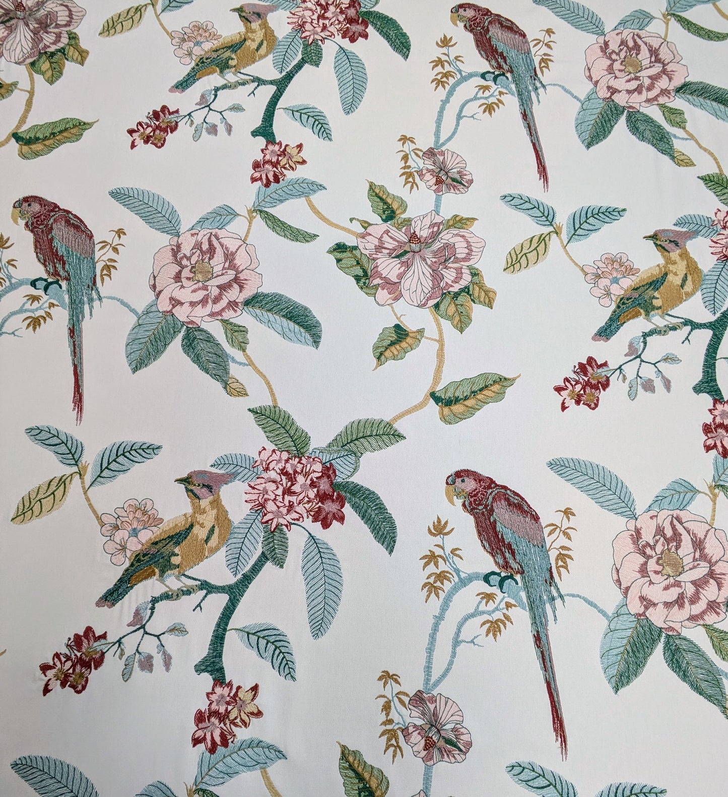Birds of Paradise by ILIV - Embroidered Fabric