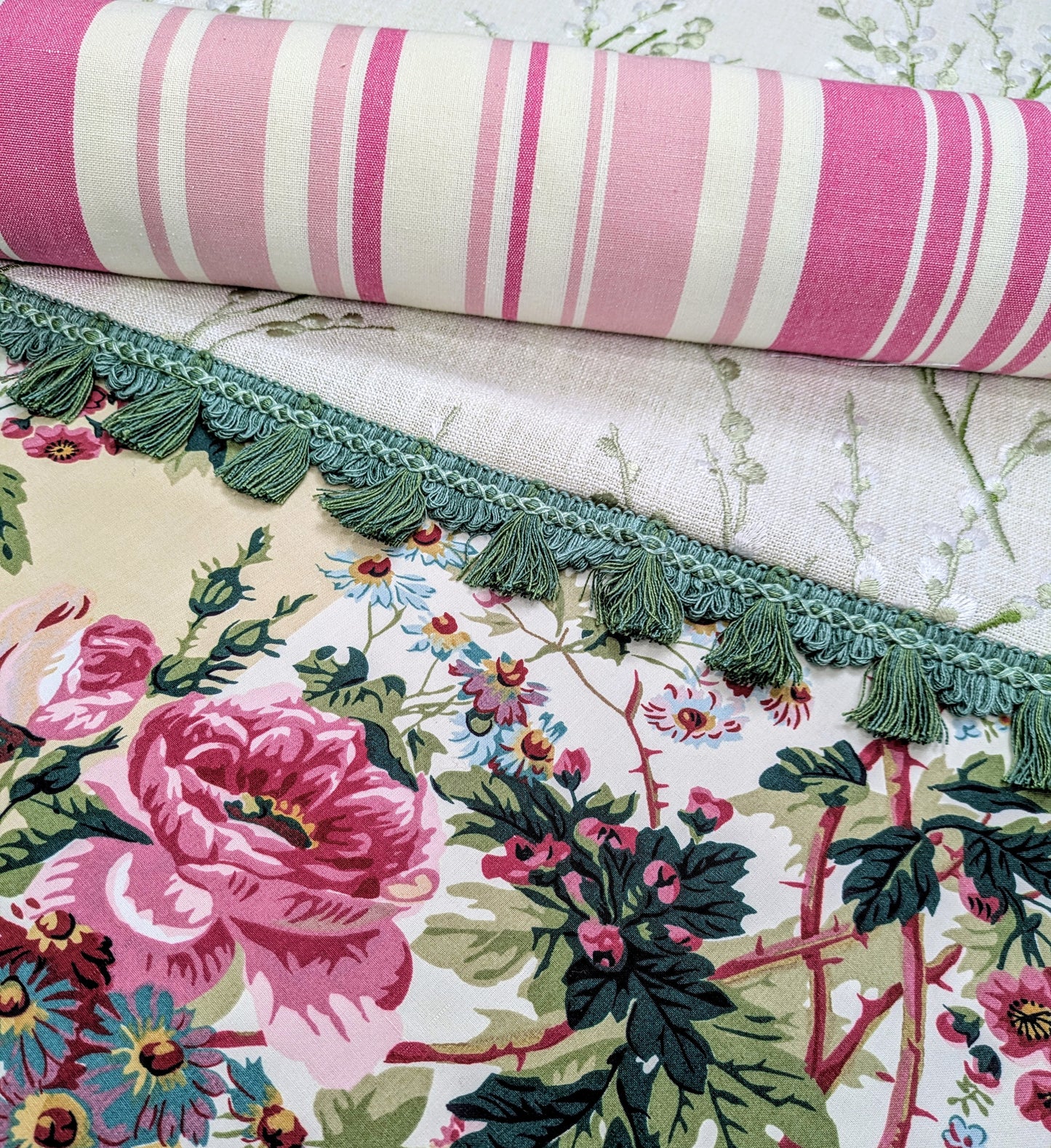 Vintage Glazed Chintz 'Amesbury' by Ramm 1993 - REDUCED - 1.24m Remnant