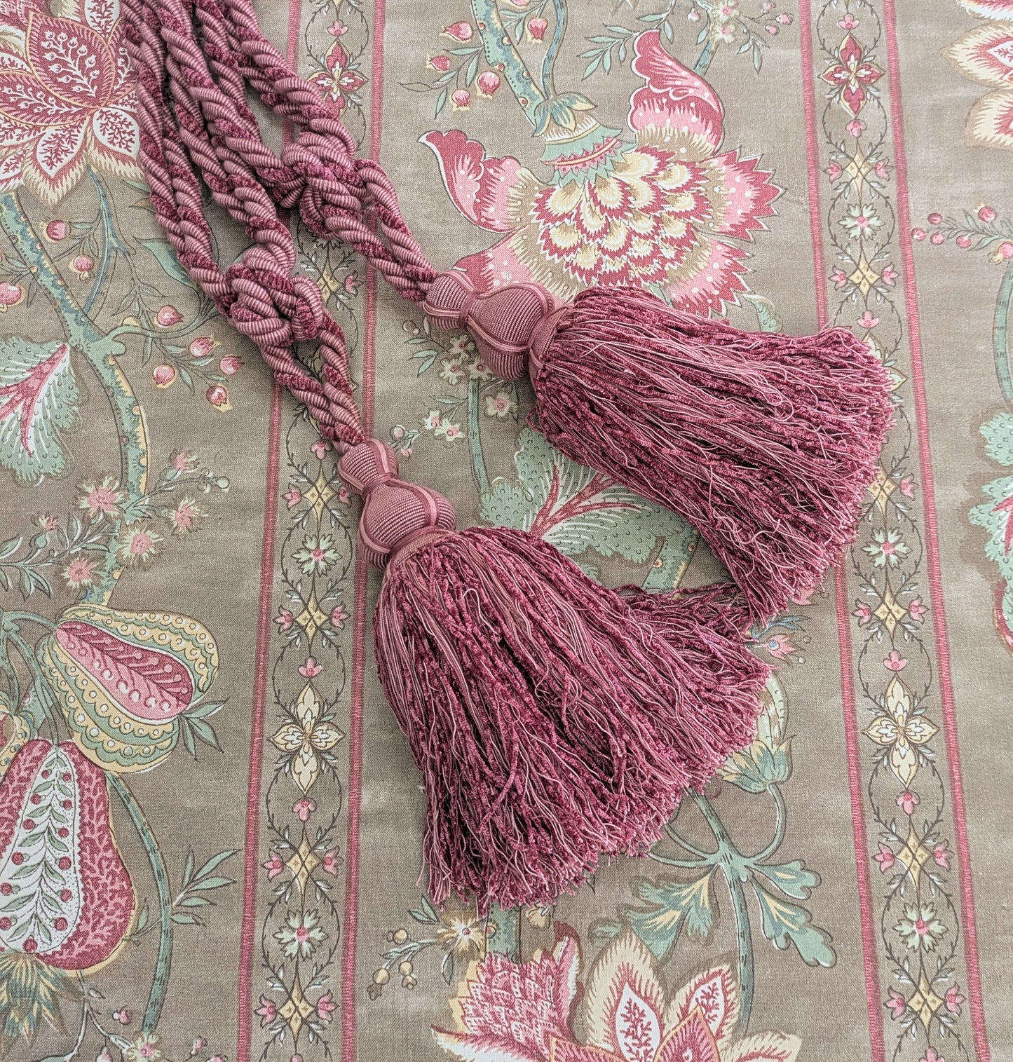 Pink Tiebacks / Curtain Tiebacks / Tassel Tiebacks