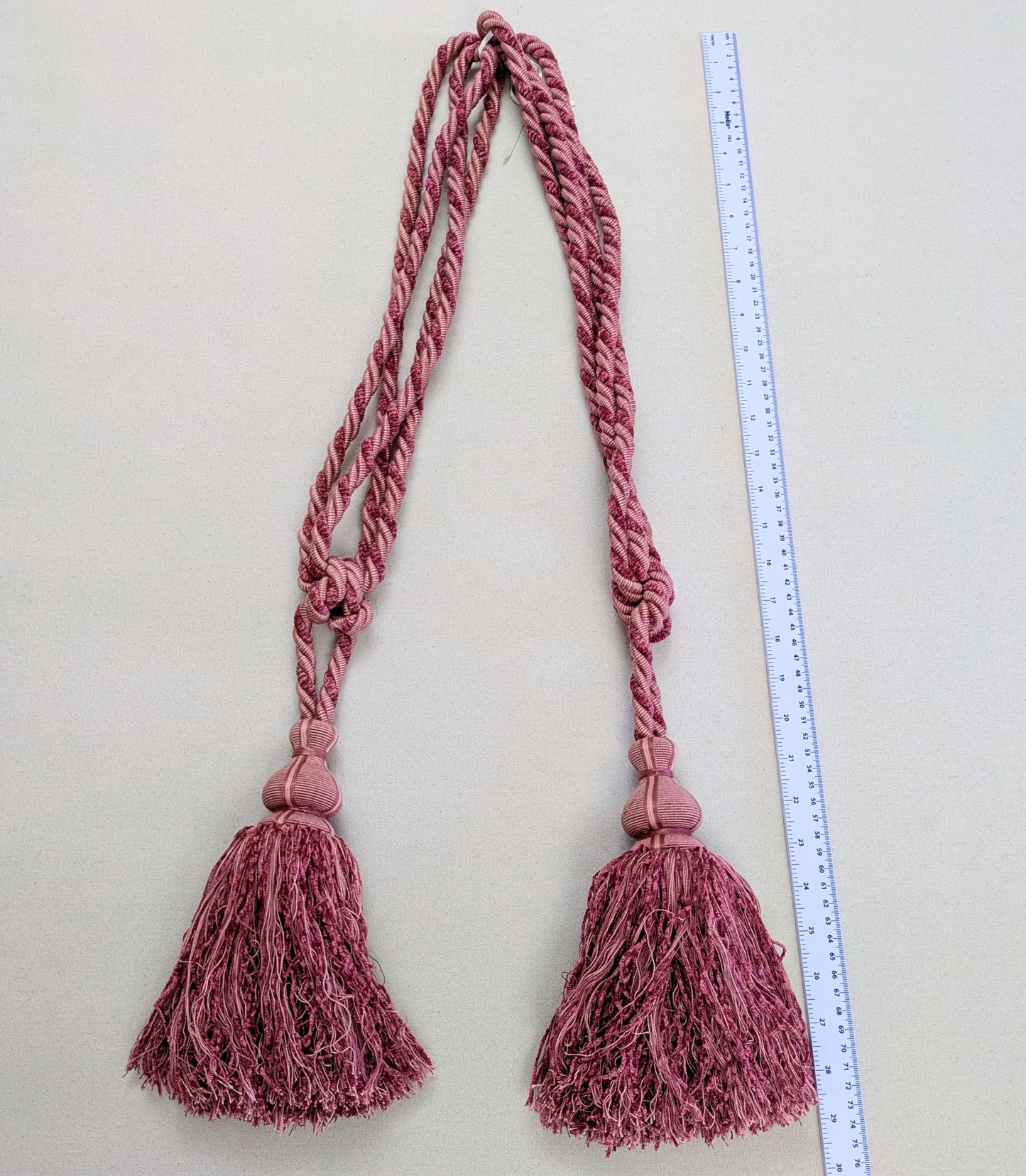 Pink Tiebacks / Curtain Tiebacks / Tassel Tiebacks