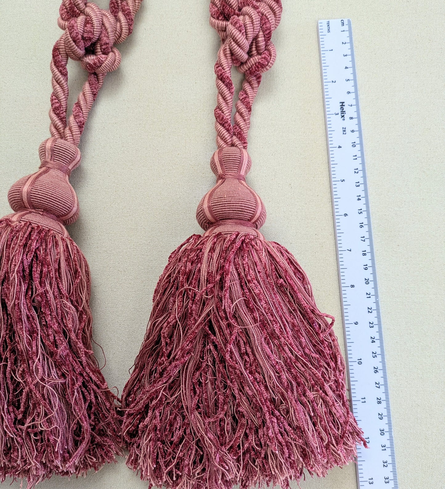 Pink Tiebacks / Curtain Tiebacks / Tassel Tiebacks