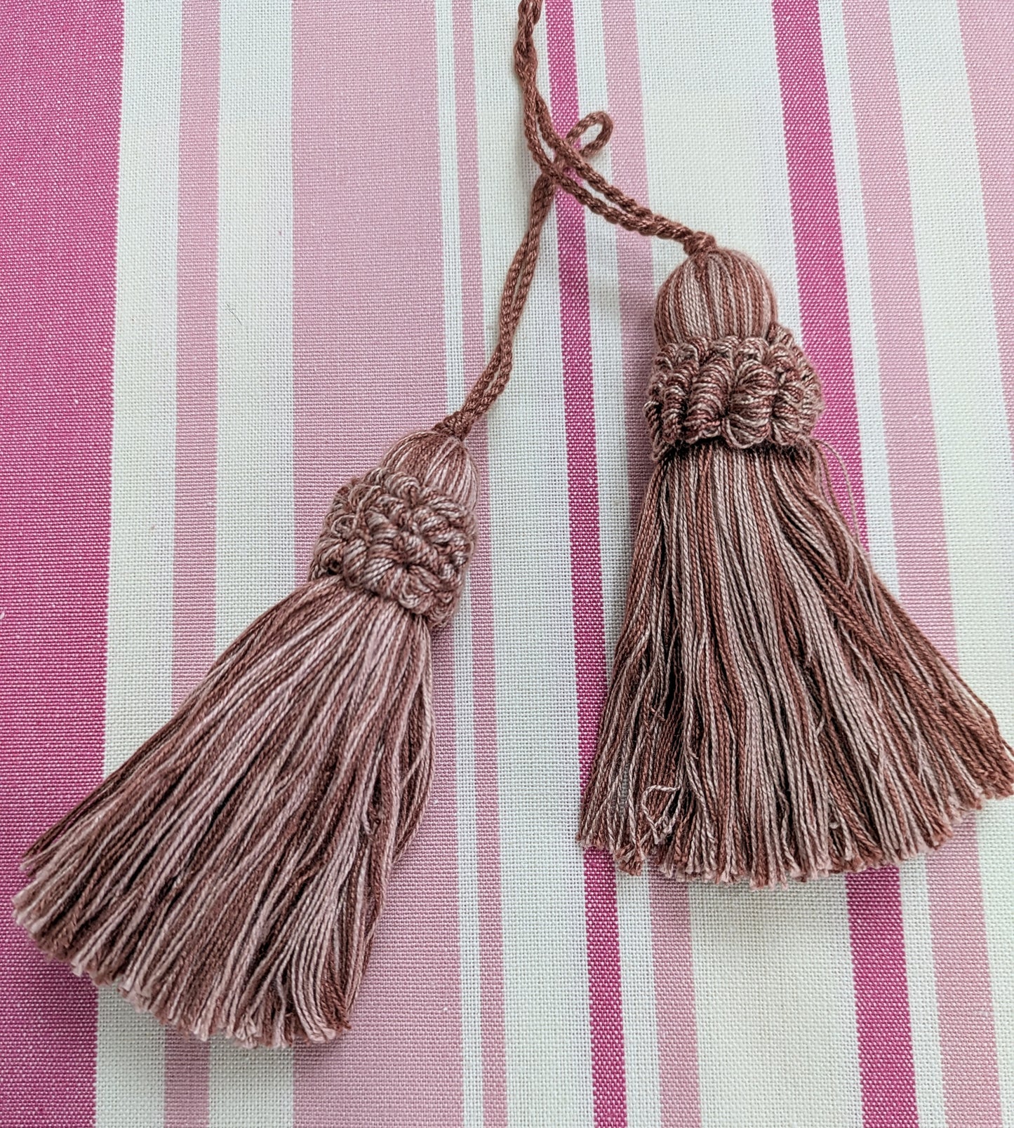 Brick Pink & Pale Pink Colour Tassels / Key Tassel / Cushion Tassel