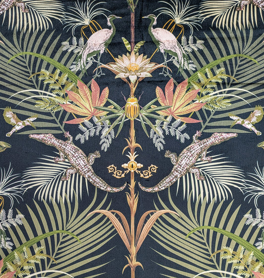 CLEARANCE - Crocodilia by Becca Who - Velvet - 2.2m Remnant