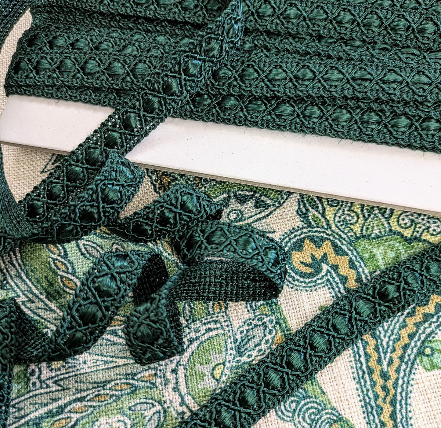 Dark Green Braid / Trimming for Soft Furnishings & Upholstery