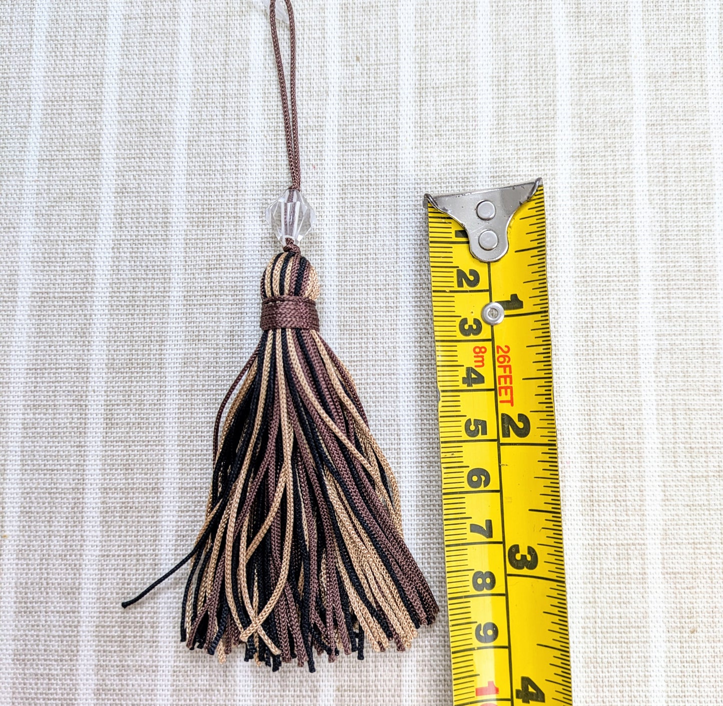 Brown, Coffee & Black Striped Tassels / Key Tassels / Cushion Tassels