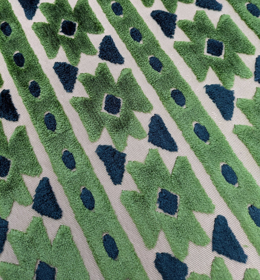 Bazaar by ILIV - Velvet, Geometric, Ikat - 1.9m  Remnant