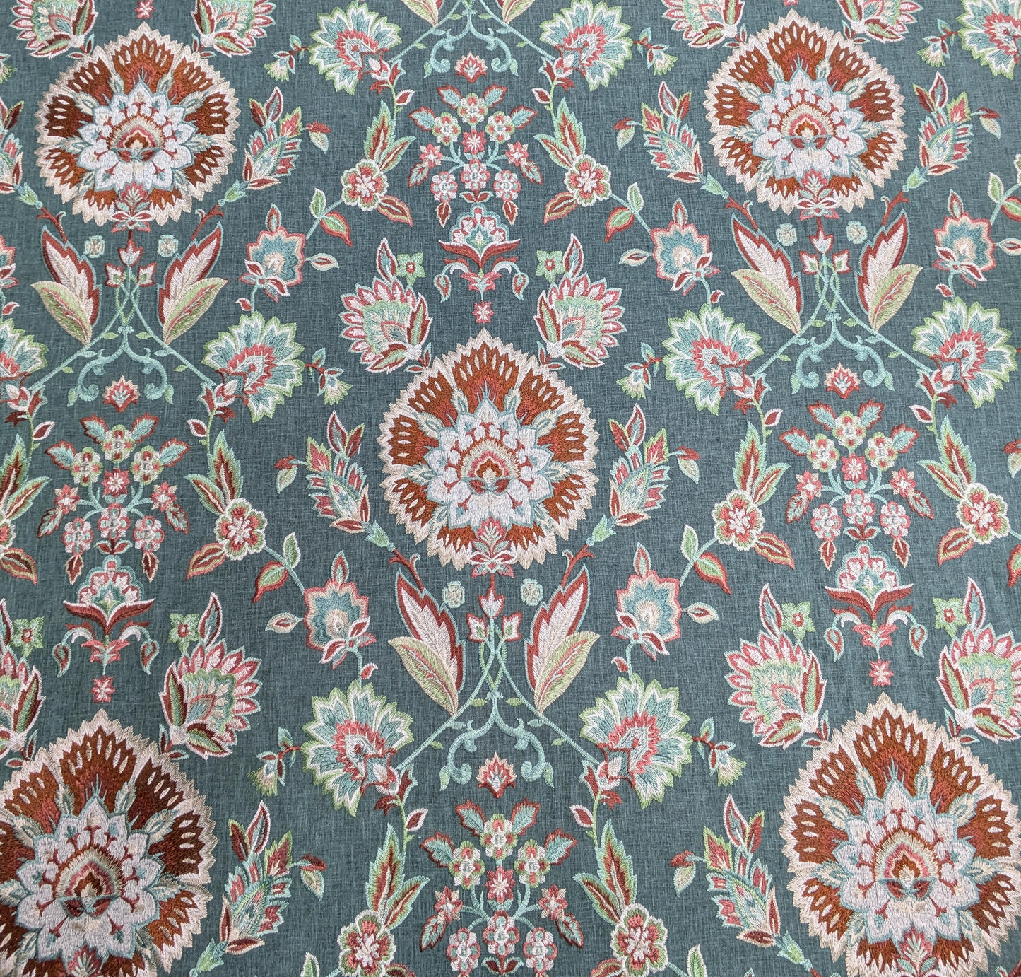 Jaipuri by ILIV - Pine Colourway - Embroidered Fabric