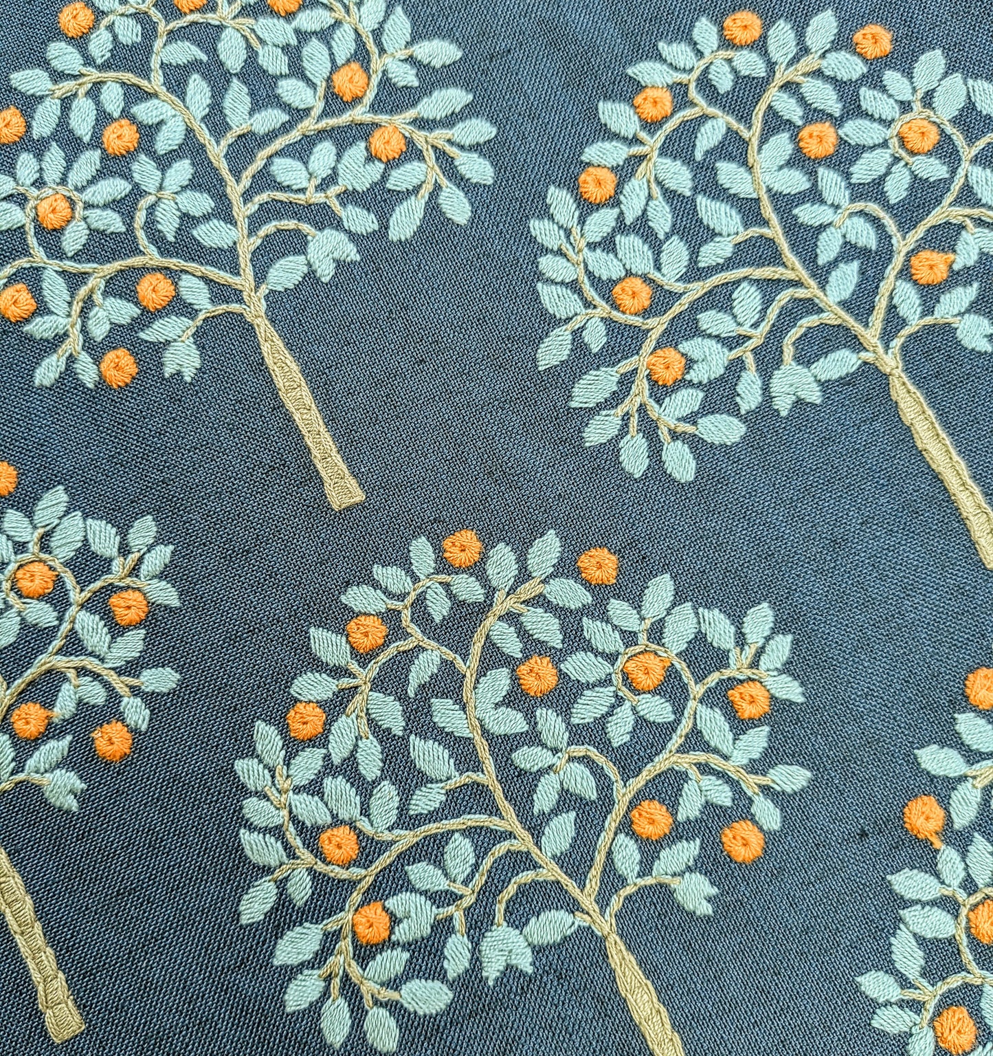 Orange Grove by ILIV - Embroidered Fabric - 1.9m Remnant