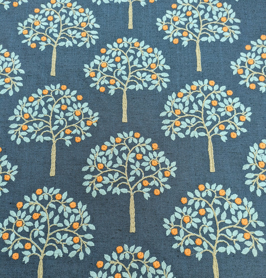 Orange Grove by ILIV - Embroidered Fabric - 1.9m Remnant