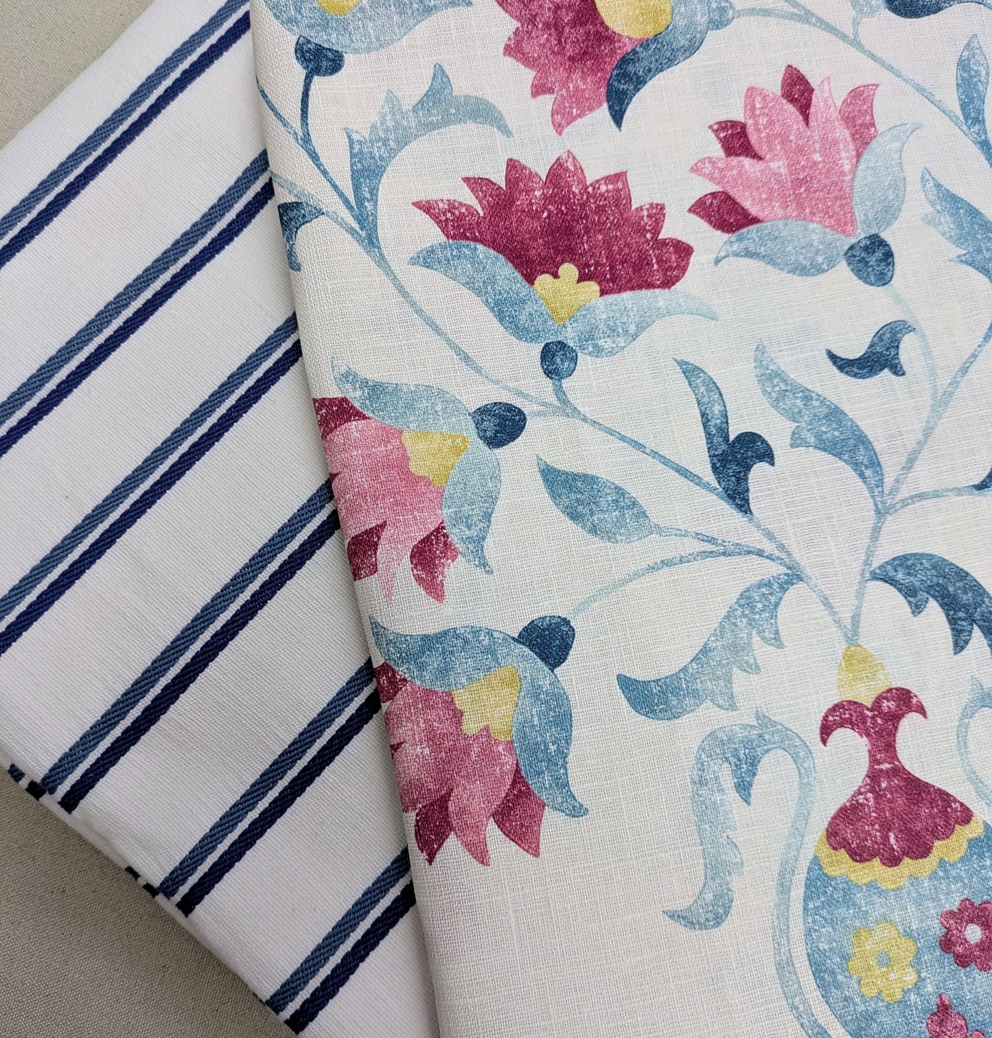 Remnant Bundle -5 Fabrics ideal for Cushion Making, Crafts etc..