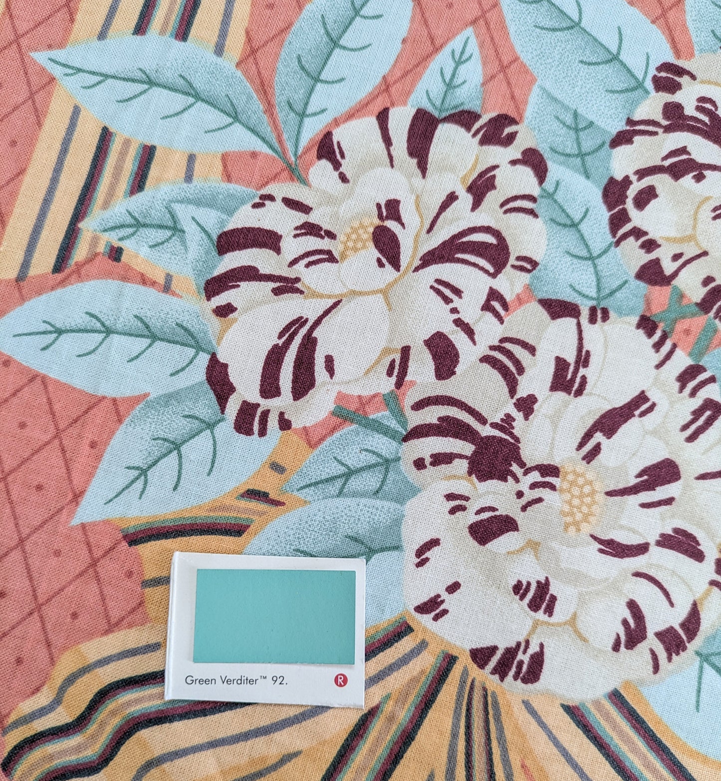 Camellia Ribbon by Osborne & Little - Vintage Fabric