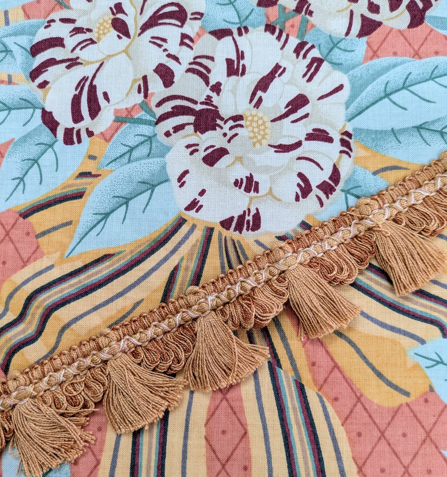 Camellia Ribbon by Osborne & Little - Vintage Fabric