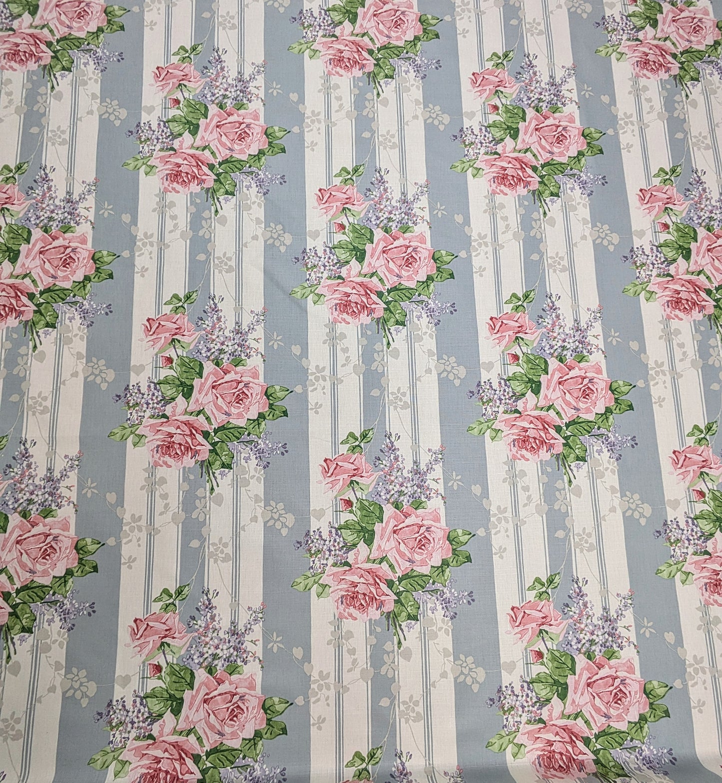 Cecile Rose by Sanderson - Duck Egg & Rose Colourway