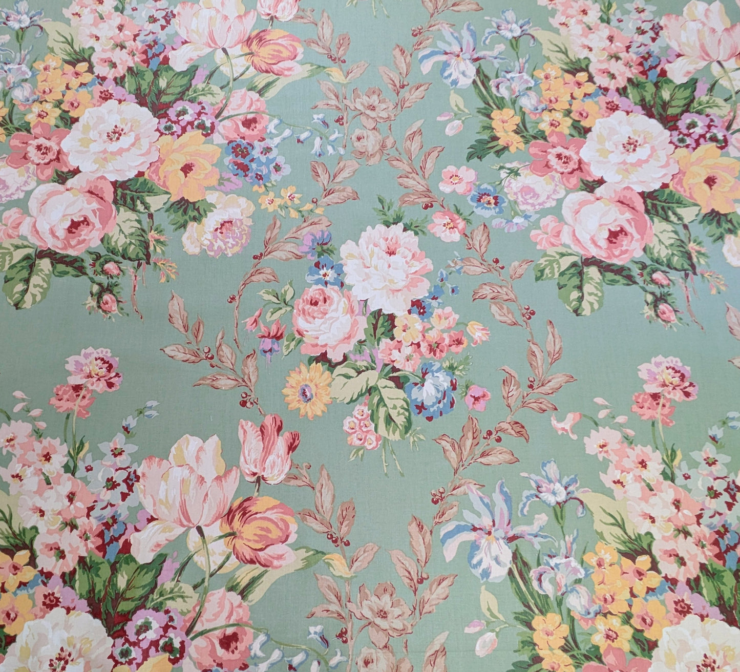 Tewksbury by Ramm - Discontinued Chintz Fabric - 0.9m Remnant