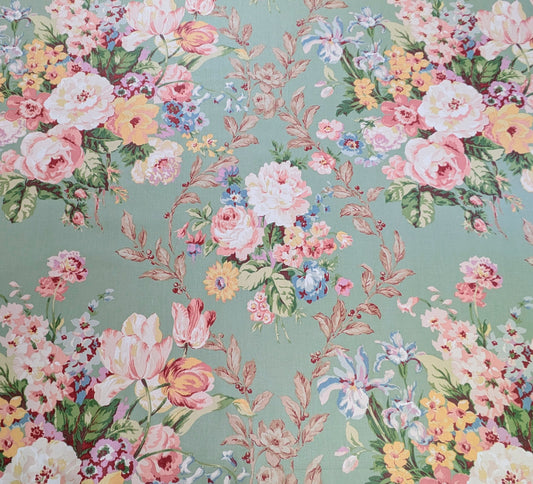 Tewksbury by Ramm - Discontinued Chintz Fabric - 0.9m Remnant