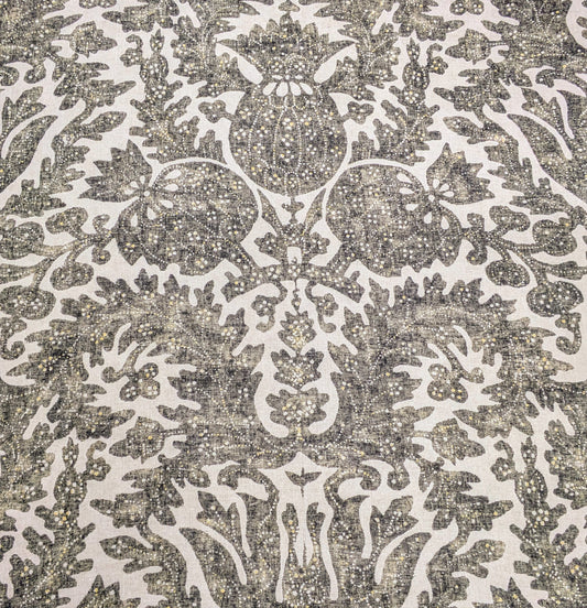 Pomegranate by Lewis & Wood - Charcoal Colourway - 2.5m Remnant