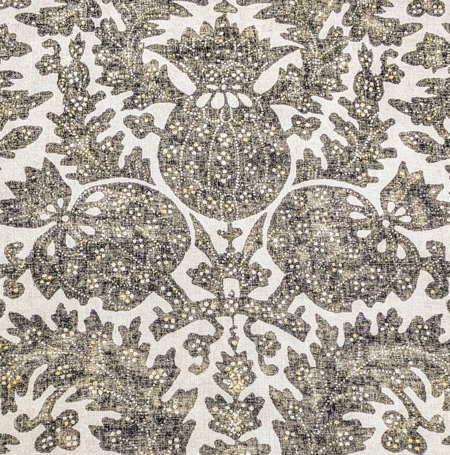 Pomegranate by Lewis & Wood - Charcoal Colourway - 2.5m Remnant