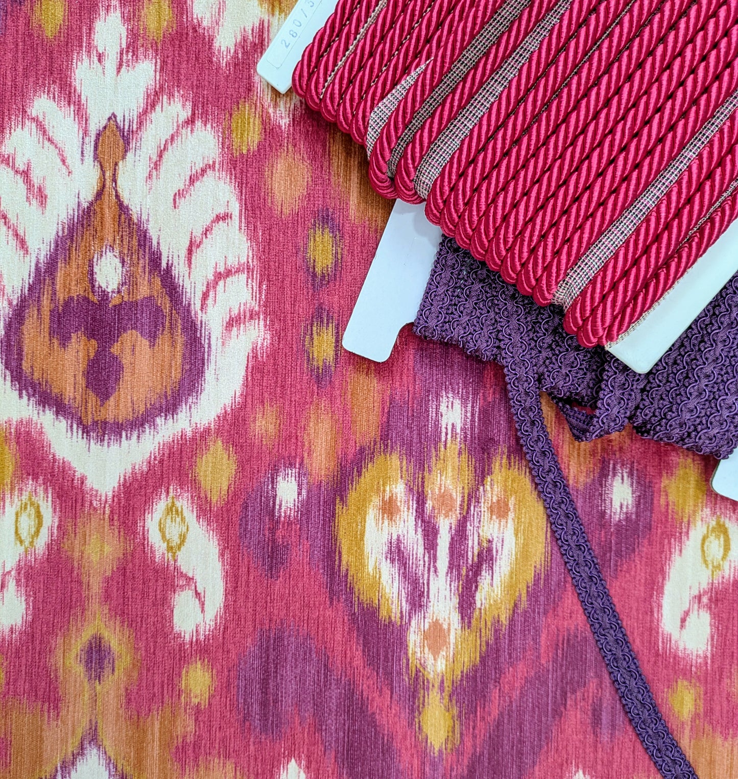 Mandu by ILIV - Cerise Velvet - 1.5m Remnant