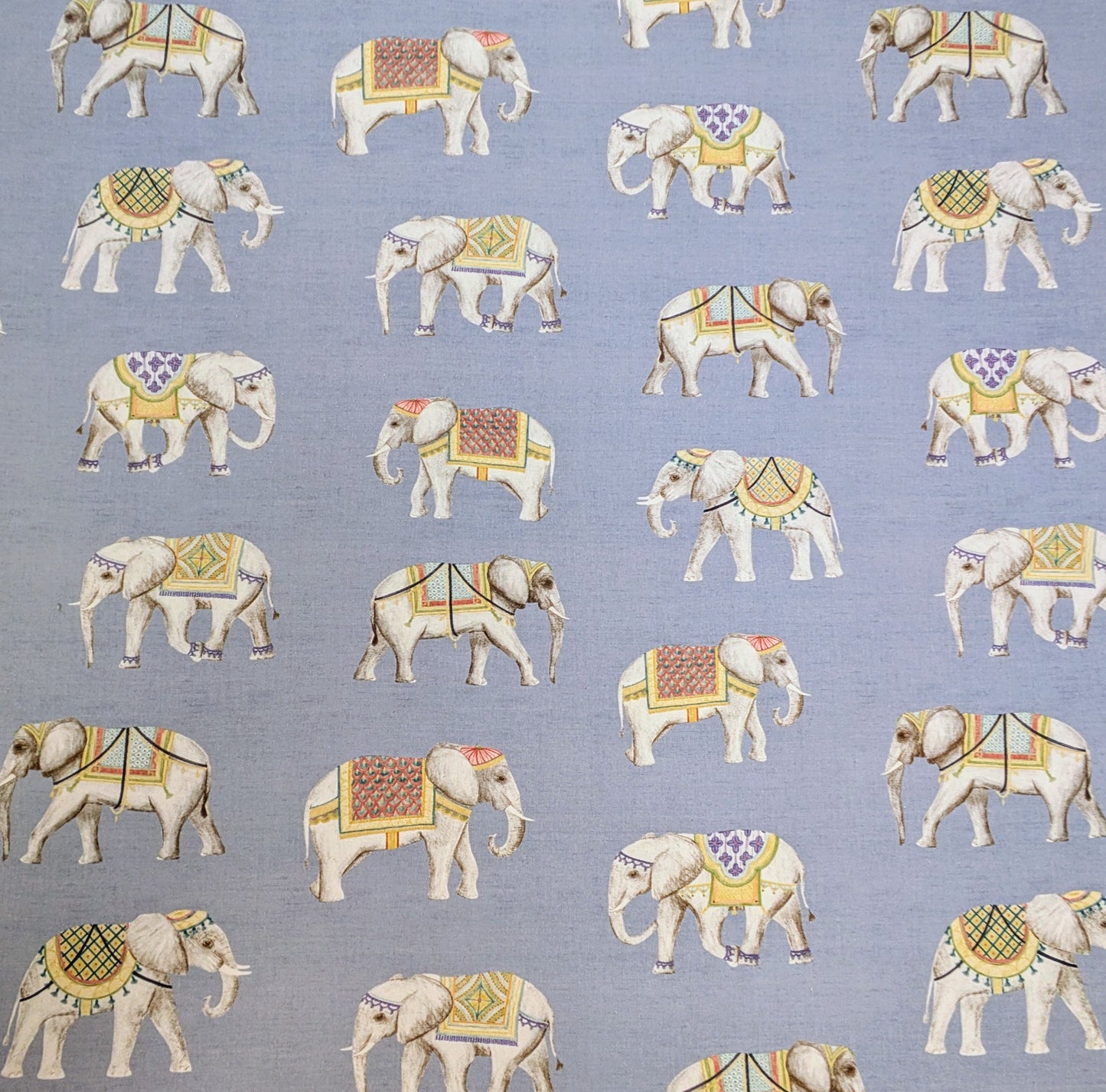 Elephant design - Taj by Fryetts - Blue