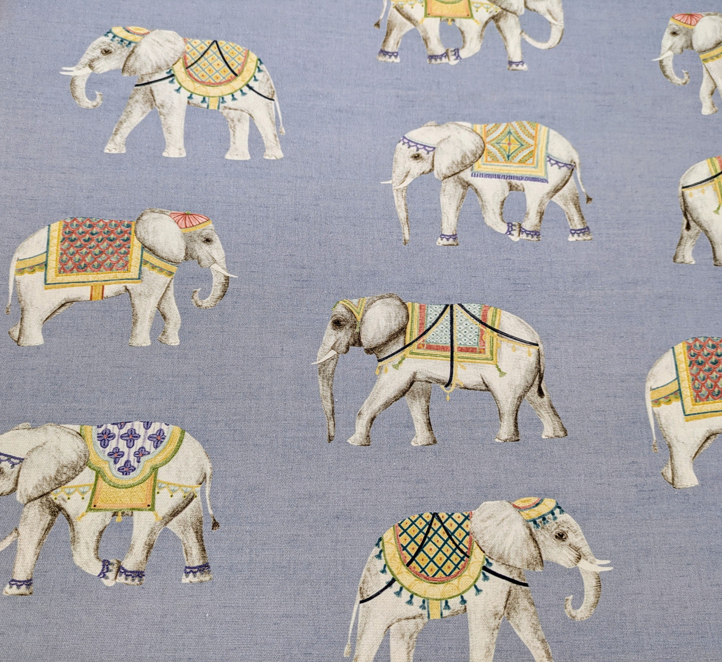 Elephant design - Taj by Fryetts - Blue