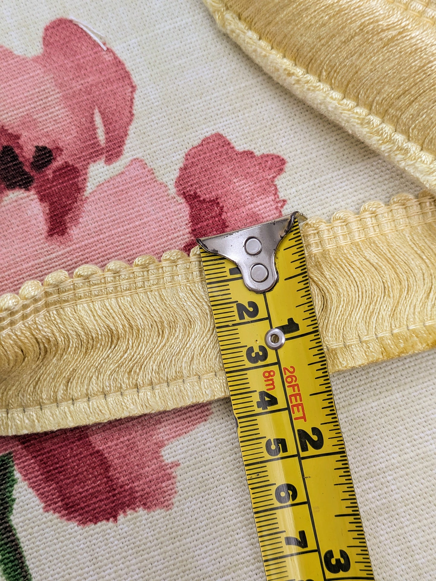 Yellow Ruche Fringe for Cushions, Upholstery & Soft Furnishings