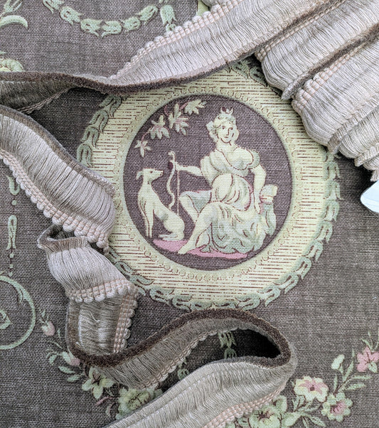 Rose Colour Ruche Fringe for Cushions, Upholstery & Soft Furnishings