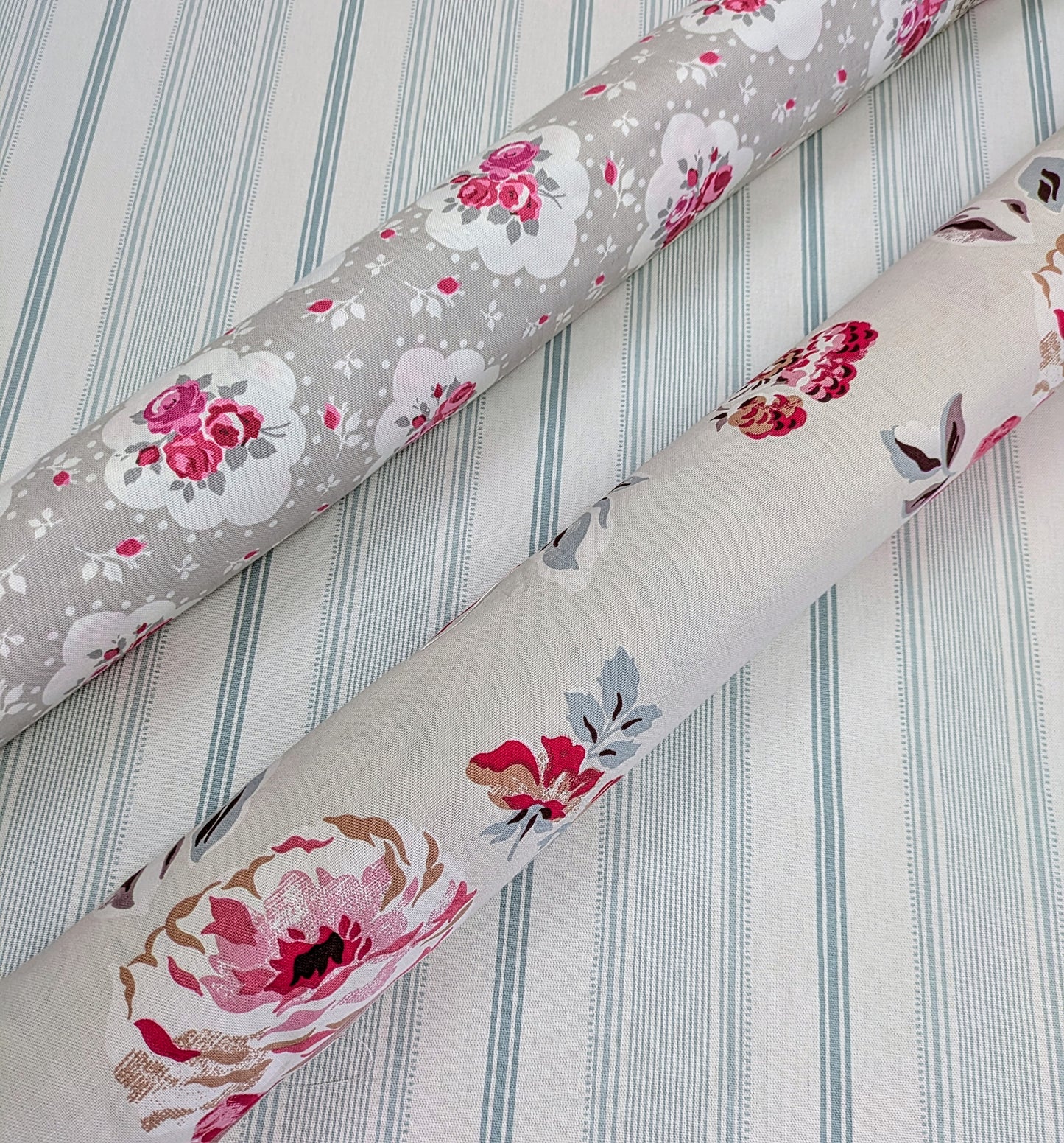 Heacham Stripe by Laura Ashley - Duck Egg Colourway