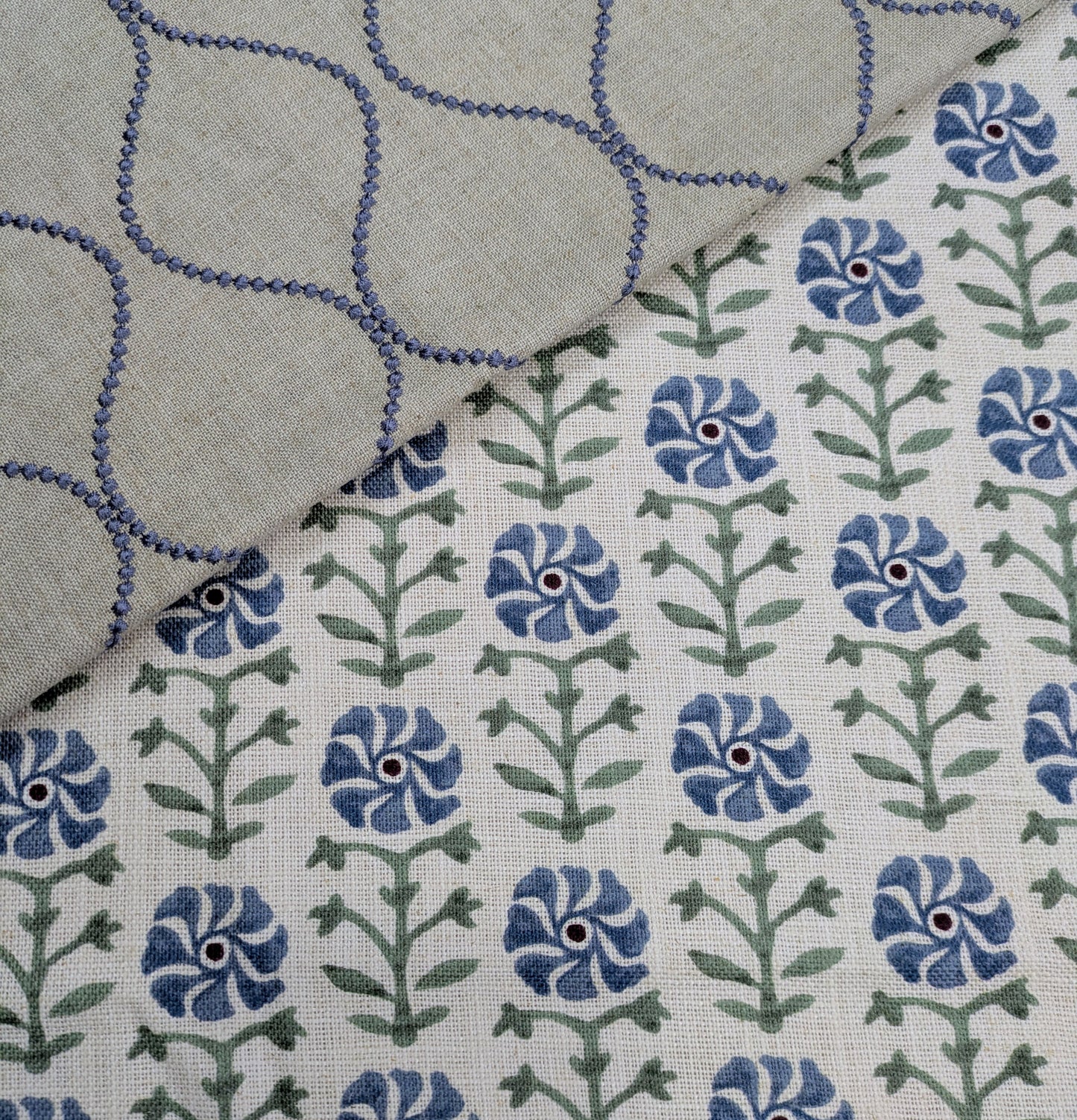 Aria by John Lewis - Blue - 1.7 m Remnant