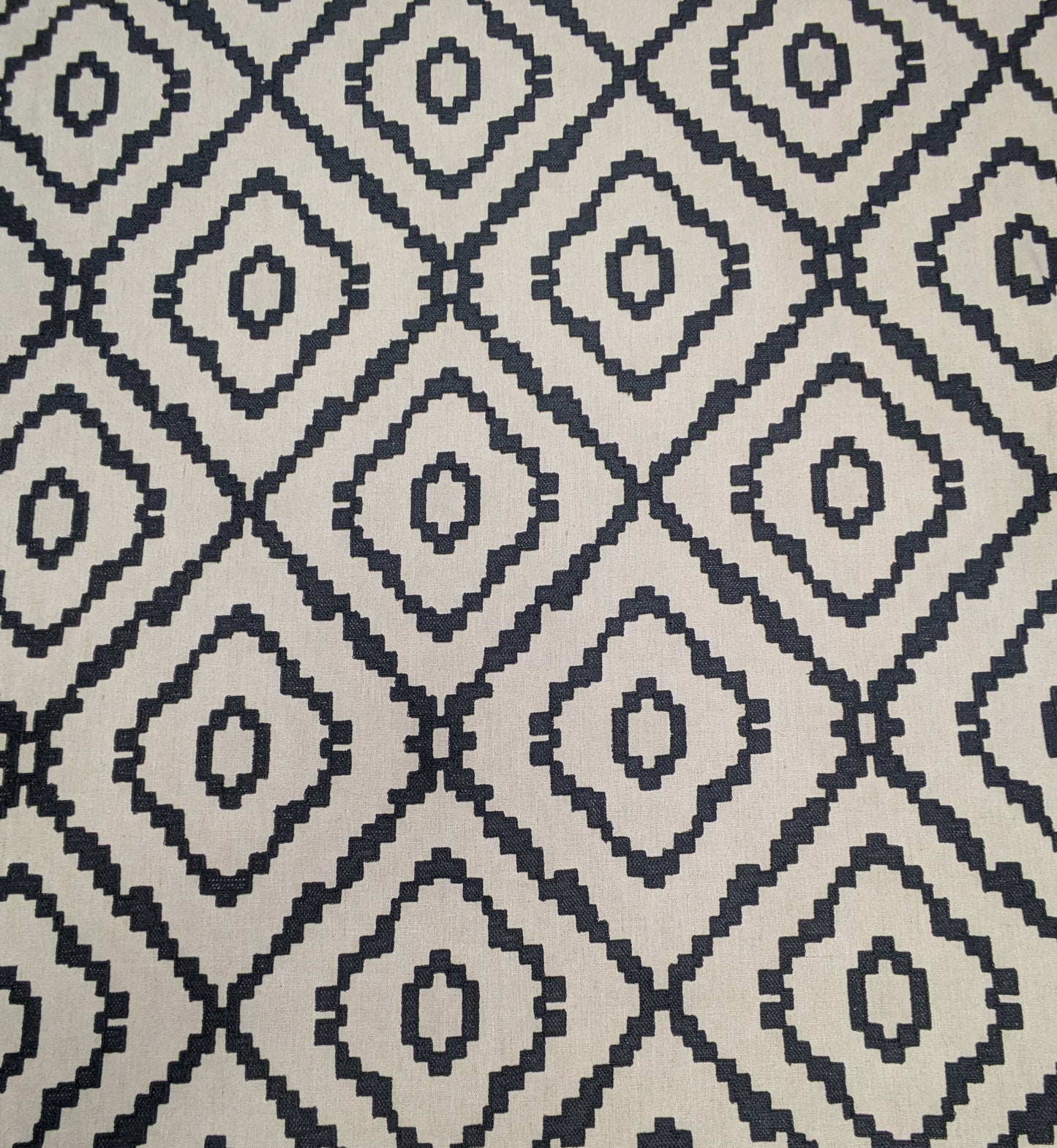 Sami by Villa Nova - Carbon Colourway - 2.5m Remnant - Embroidered Fabric